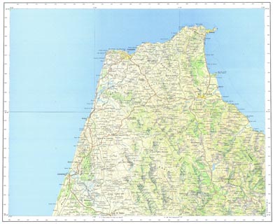 Mapa Tanger